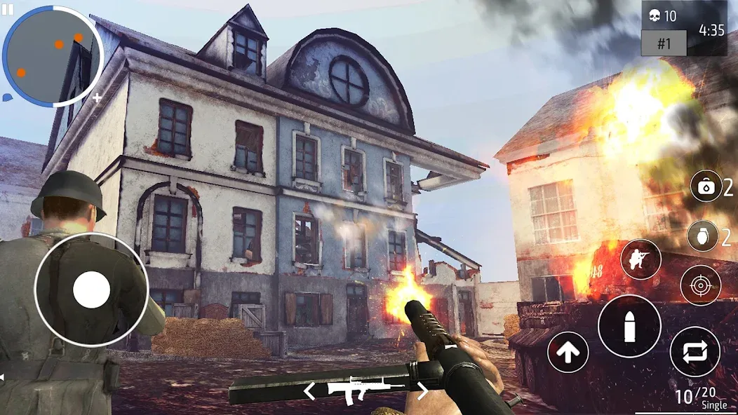 World War 2 Shooter offline (Мировая война 2 Стрелок)  [МОД Много денег] Screenshot 1