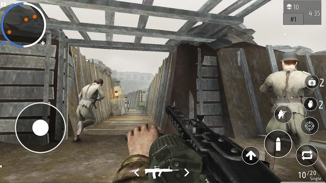 World War 2 Shooter offline (Мировая война 2 Стрелок)  [МОД Много денег] Screenshot 4