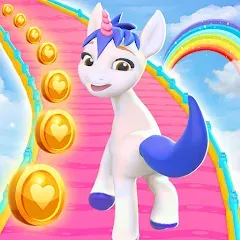 Взломанная Unicorn Kingdom: Running Games (Юникорн Кингдом)  [МОД Много монет] - последняя версия apk на Андроид