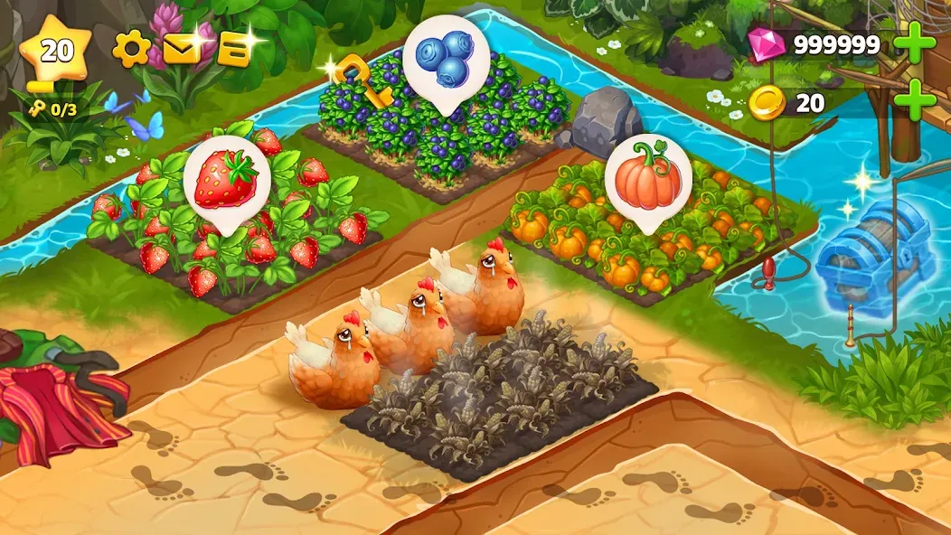 Island Hoppers: Jungle Farm (Айслэнд Квеставэй)  [МОД Бесконечные монеты] Screenshot 2