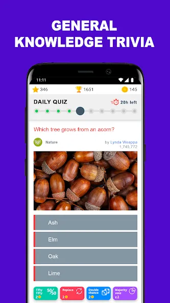 QuizzClub. Quiz & Trivia game (КвиззКлуб)  [МОД Бесконечные монеты] Screenshot 1