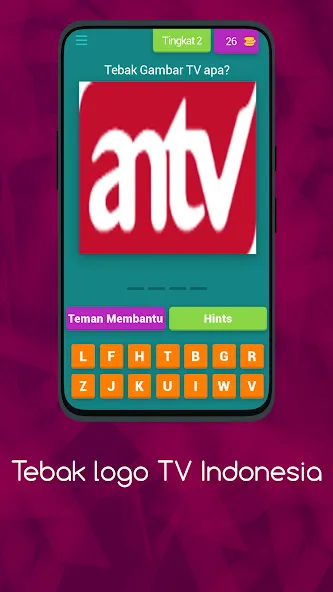 Logo TV Indonesia  Asah Otakmu (Тебак Гамбар Лого ТВ)  [МОД Меню] Screenshot 3