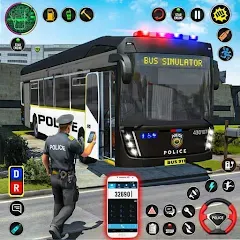 Взломанная City Bus Simulator Bus Game 3D (Полицейский автобус симулятор)  [МОД Menu] - стабильная версия apk на Андроид