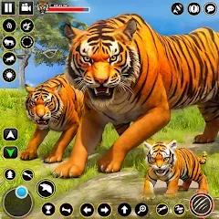 Скачать взлом Tiger Simulator Lion games 3D (Тигровый Симулятор Игр Льва 3D)  [МОД Много монет] - стабильная версия apk на Андроид