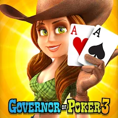 Скачать взломанную Governor of Poker 3 - Texas  [МОД Unlimited Money] - последняя версия apk на Андроид