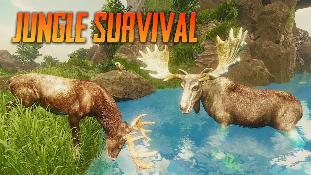 The Moose - Animal Simulator (Зе Мус)  [МОД Много монет] Screenshot 1