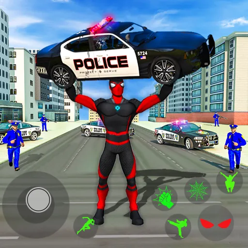 Spider Miami Rope Hero Ninja  [МОД Unlimited Money] Screenshot 1