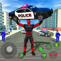 Взломанная Spider Miami Rope Hero Ninja  [МОД Unlimited Money] - полная версия apk на Андроид