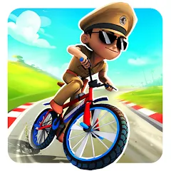 Скачать взломанную Little Singham Cycle Race (Литл Сингам Велосипедная Гонка)  [МОД Бесконечные деньги] - последняя версия apk на Андроид