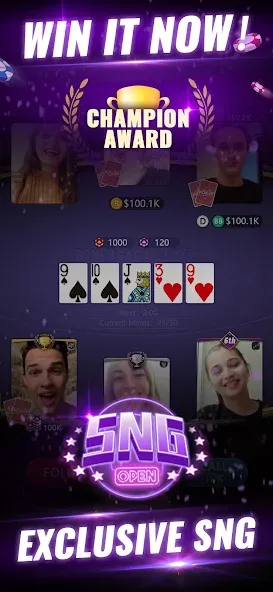 PokerGaga: Texas Holdem Live (ПокерГага)  [МОД Все открыто] Screenshot 3