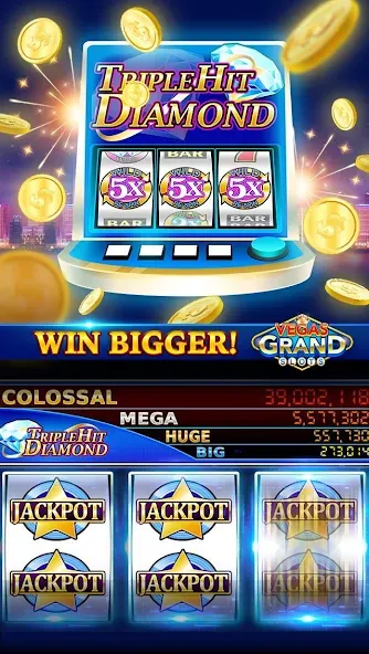 Vegas Grand Slots:Casino Games (Вегас Гранд Слоты)  [МОД Меню] Screenshot 5