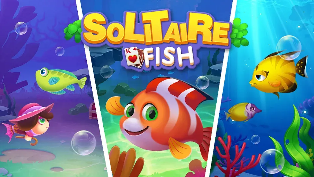 Solitaire Fish Klondike Card (Солитер Карточная игра Клондайк Фиш)  [МОД Unlimited Money] Screenshot 5