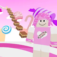 Взломанная Candy Parkour Sweet girl (Кенди Паркур Свит грл)  [МОД Unlimited Money] - стабильная версия apk на Андроид