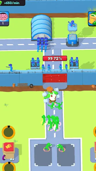 Zombie Factory Attack (Зомби Фабричное Нападение)  [МОД Меню] Screenshot 5