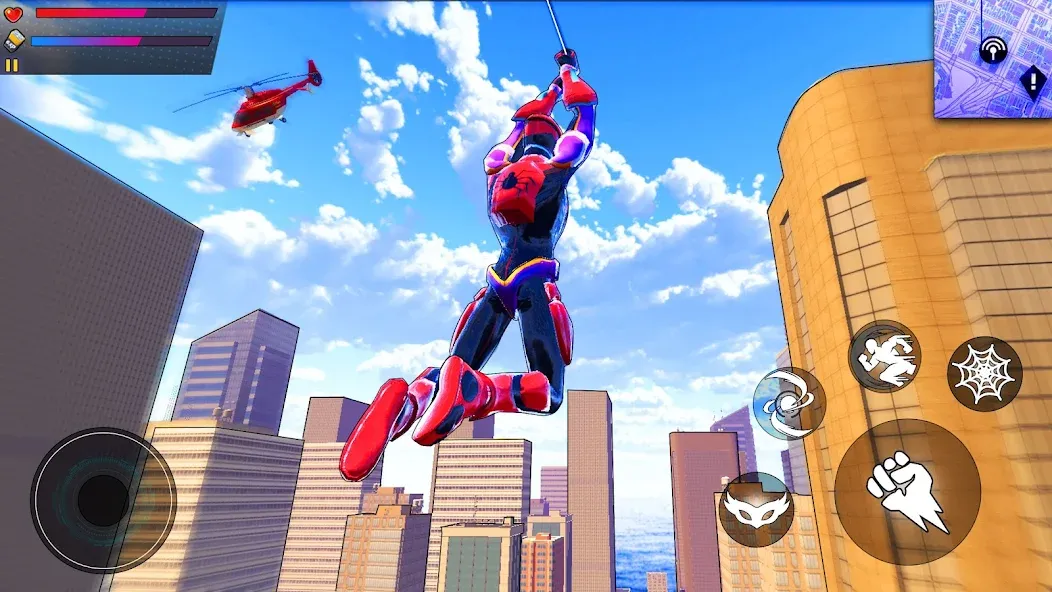 Spider Hero:Super City Hero (пайдер Хиро)  [МОД Все открыто] Screenshot 1