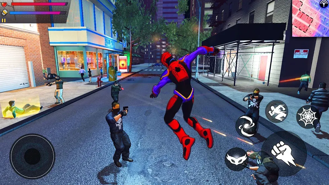 Spider Hero:Super City Hero (пайдер Хиро)  [МОД Все открыто] Screenshot 3