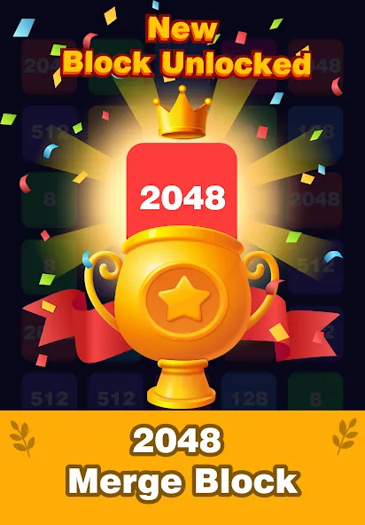 2248 Number block puzzle 2048 (Две тысячи двести сорок восемь)  [МОД Unlocked] Screenshot 3