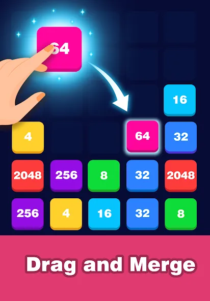 2248 Number block puzzle 2048 (Две тысячи двести сорок восемь)  [МОД Unlocked] Screenshot 4