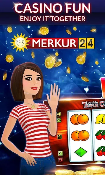 Merkur24 – Slots & Casino (Меркур24 Казино)  [МОД Бесконечные монеты] Screenshot 1