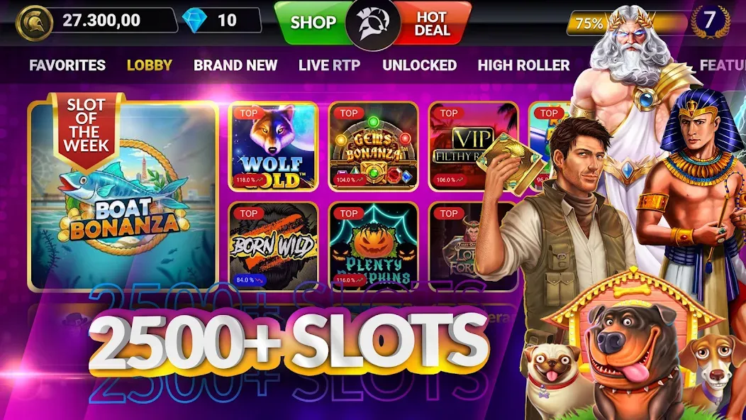 SpinArena Online Casino Slots (СпинАрена Онлайн Казино Слоты)  [МОД Unlimited Money] Screenshot 1