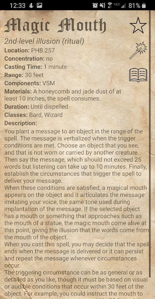 D&D Spellbook 5e  [МОД Бесконечные монеты] Screenshot 5