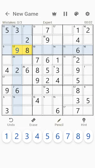 Killer Sudoku - Sudoku Puzzles  [МОД Много монет] Screenshot 1