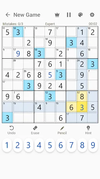 Killer Sudoku - Sudoku Puzzles  [МОД Много монет] Screenshot 3