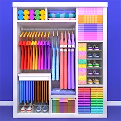 Взломанная Fill the Closet: Organize Game (Фил зе Клозет)  [МОД Много монет] - полная версия apk на Андроид