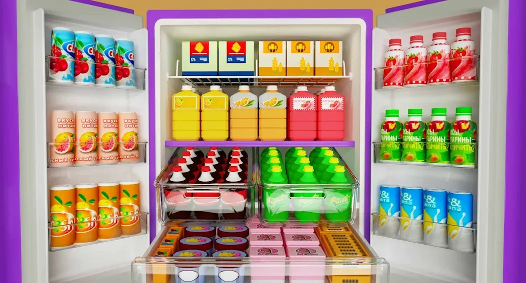 Fill Up Fridge：Organizing Game  [МОД Бесконечные монеты] Screenshot 1