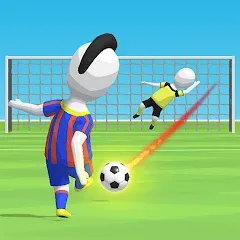 Взломанная Stickman Freekick: Soccer game  [МОД Unlimited Money] - последняя версия apk на Андроид