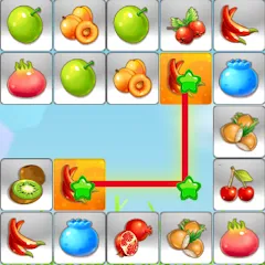 Взломанная Link fruits - fruit match pair  [МОД Много монет] - полная версия apk на Андроид