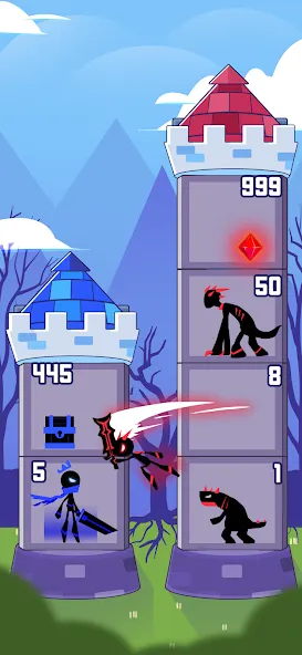 Hero Castle War: Tower Attack (Хиро Касл Вар)  [МОД Menu] Screenshot 1