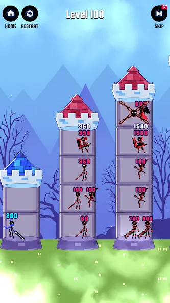 Hero Castle War: Tower Attack (Хиро Касл Вар)  [МОД Menu] Screenshot 5