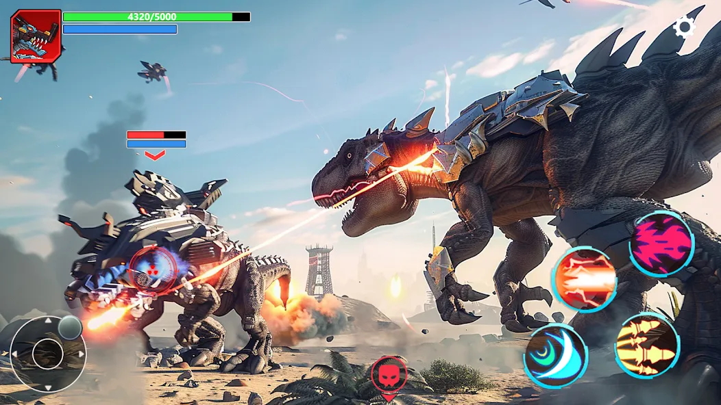 Mech War: Jurassic Dinosaur (Мех Батл)  [МОД Много монет] Screenshot 3