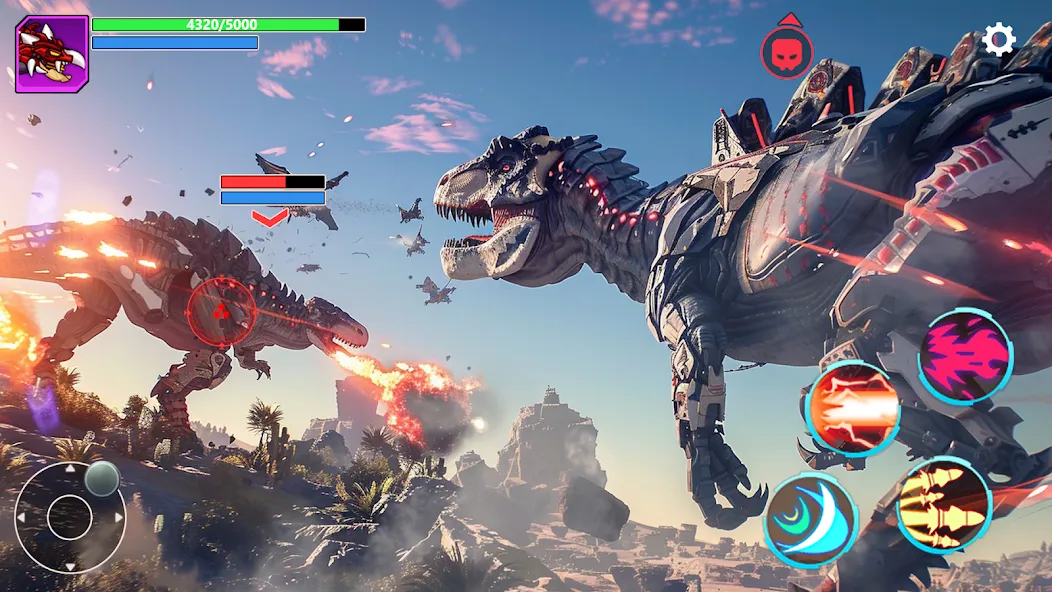 Mech War: Jurassic Dinosaur (Мех Батл)  [МОД Много монет] Screenshot 5