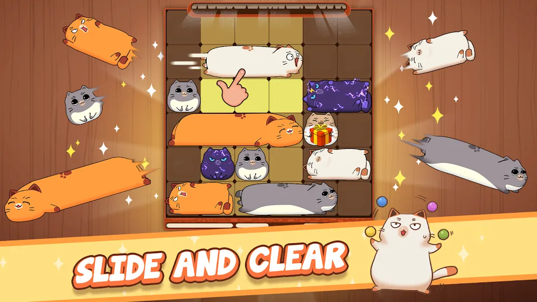 Haru Cats: Cute Sliding Puzzle (Хару Кэтс)  [МОД Unlocked] Screenshot 1