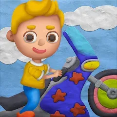 Скачать взлом Vlad and Niki PlayDough Cars (Влад и Ники играют в машинки из пластилина)  [МОД Mega Pack] - последняя версия apk на Андроид