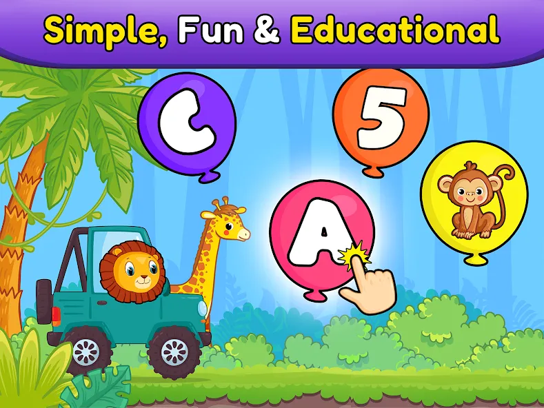 Balloon Pop Kids Learning Game  [МОД Много денег] Screenshot 2