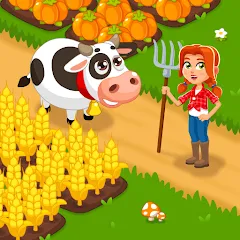 Скачать взлом Idle Farm Game Offline Clicker  [МОД Menu] - стабильная версия apk на Андроид