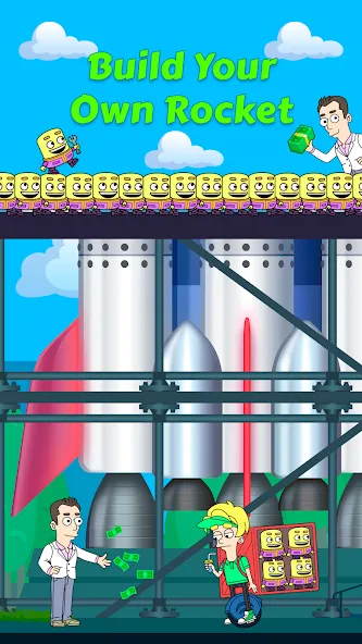 Idle Rocket Tycoon (Айдл Рокет Тайкун)  [МОД Бесконечные деньги] Screenshot 1