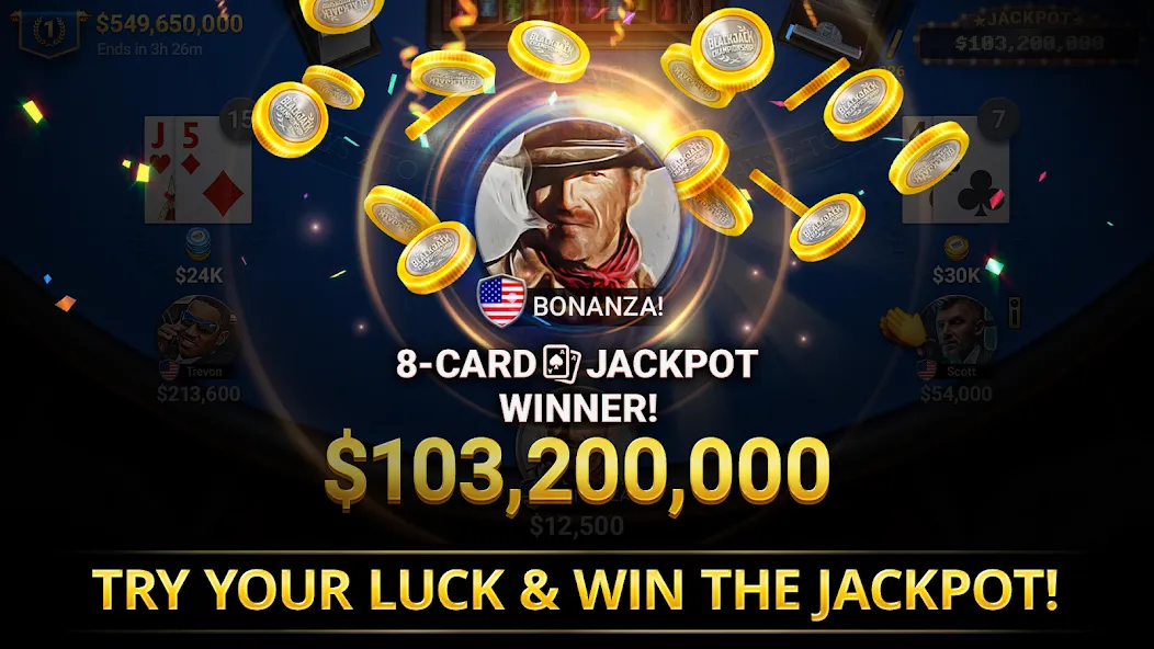 Blackjack Championship (Блэкджек Чемпионат)  [МОД Menu] Screenshot 4