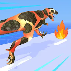 Скачать взломанную Dino Evolution Run 3D (Дино Эволюция Ран 3Д)  [МОД Menu] - последняя версия apk на Андроид