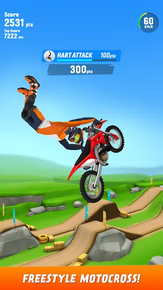 Max Air Motocross (Макс Эйр Мотокросс)  [МОД Много денег] Screenshot 1