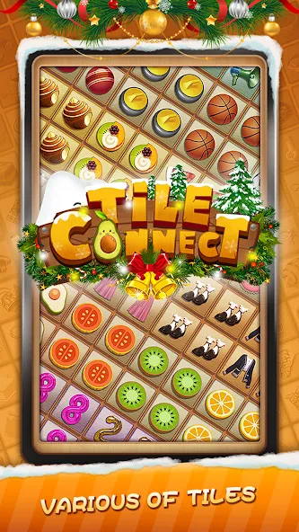 Tile Connect - Matching Games (Тайл Коннект)  [МОД Много монет] Screenshot 1