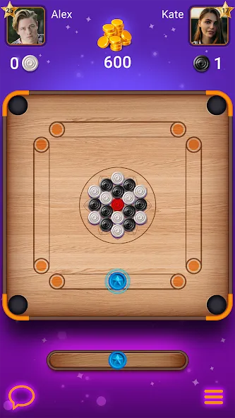 Carrom Lure - Disc pool game (Карром Лур)  [МОД Много монет] Screenshot 1