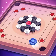 Скачать взломанную Carrom Lure - Disc pool game (Карром Лур)  [МОД Много монет] - последняя версия apk на Андроид