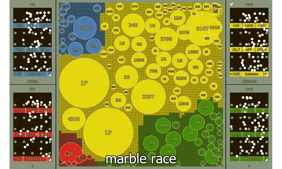 Marble Race and Territory War (Марбл Рейс и Территориальная Война)  [МОД Бесконечные монеты] Screenshot 4