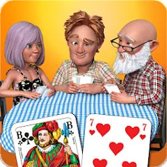 Взломанная Mau Mau am Stammtisch (Мау Мау на общем столе)  [МОД Mega Pack] - стабильная версия apk на Андроид