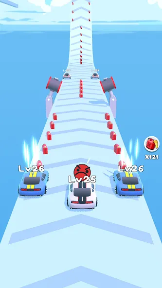 Merge Car Run - Evolution Race (Мердж Кар Ран)  [МОД Unlimited Money] Screenshot 4