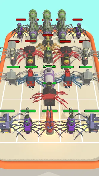 Merge Spider Train  [МОД Много денег] Screenshot 5